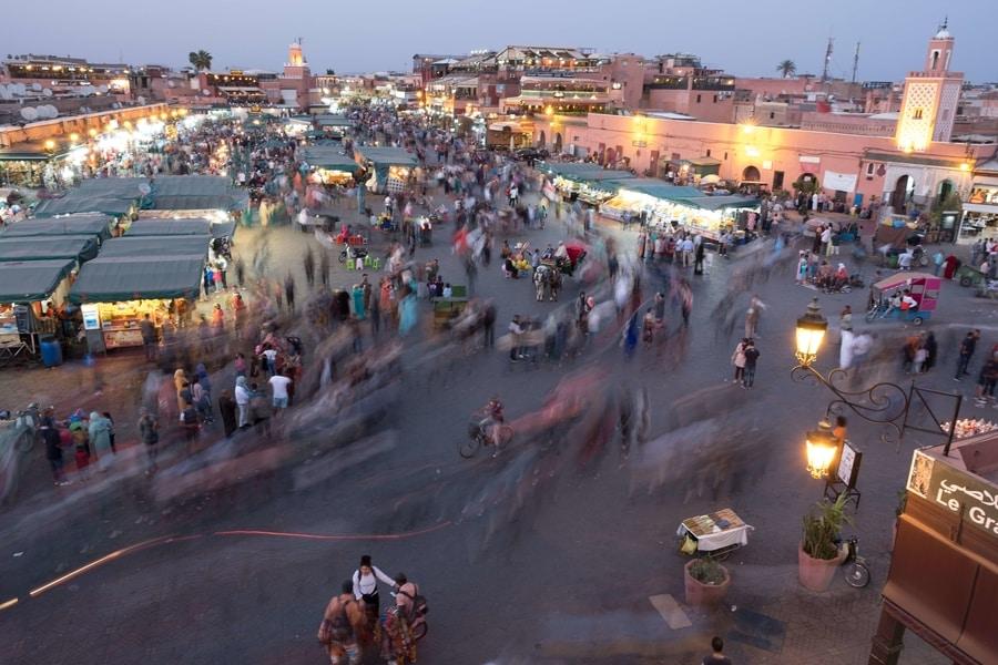 Jemaa el fna Market Square, Marrakesh, Morocco